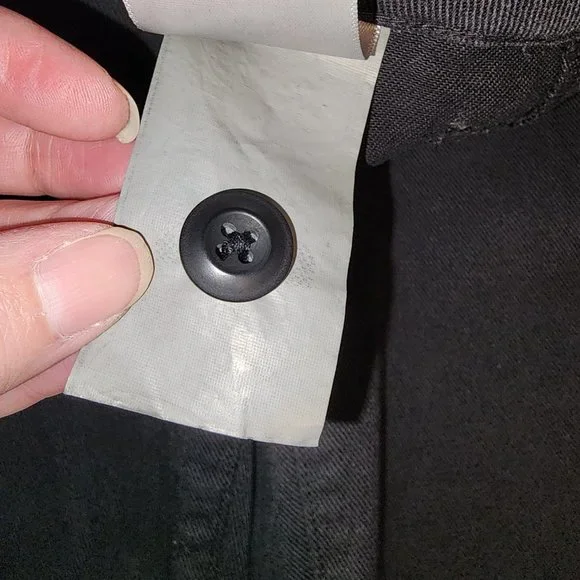 Quince Stretch Cotton Twill Wide-Leg Crop Pant NWOT Black Size 27 - Picture 7 of 7